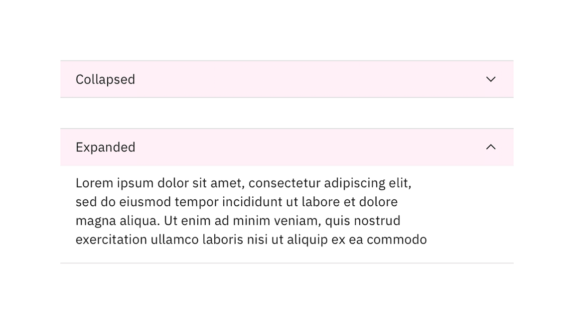 accordion click targets accordion click targets